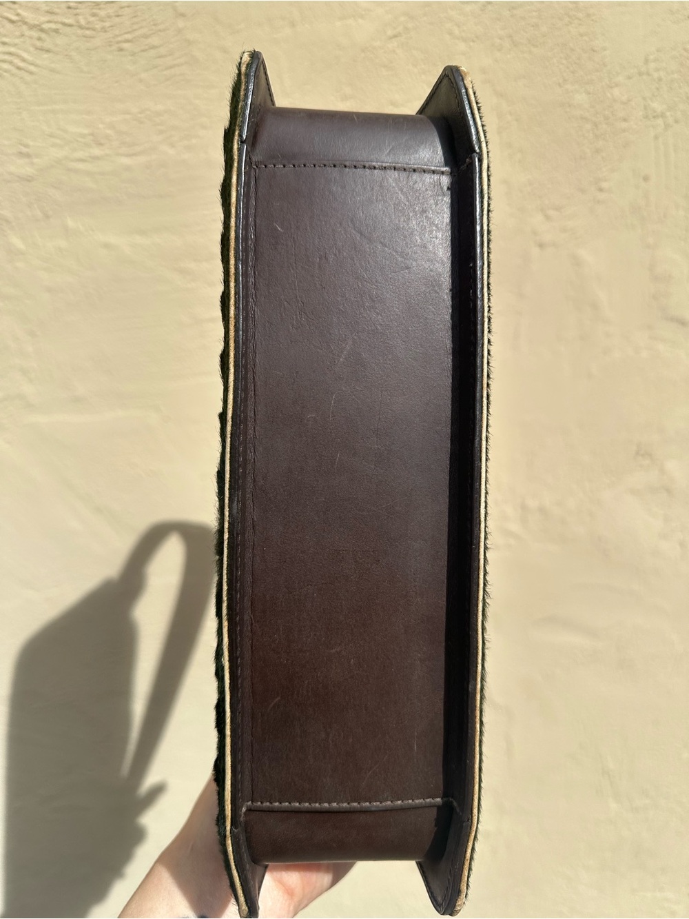 🫑Coach Dark Olive Green Calf Hair Shoulder Bag 9470. 🫑 - Picture 7 of 11